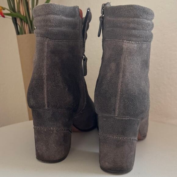 Rebecca Minkoff Benson Suede Ankle Boots in Grey Size 7.5 - Picture 5 of 8